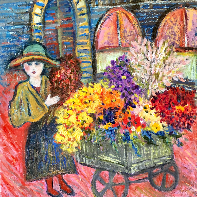 Petite marchande de fleurs